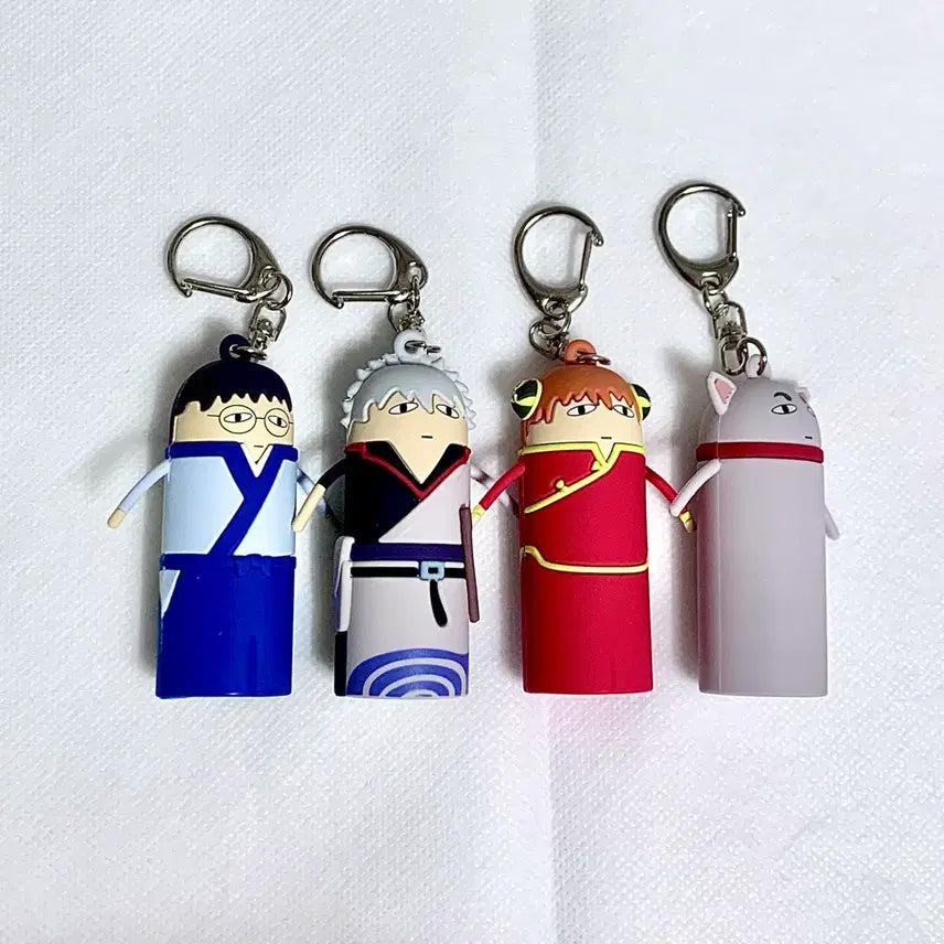 [BUNJANG] Gintama Shanghai Exhibition Keychain Figure Set / 은혼)전시회)키링)피규어) 상하이 진지전 저스트웨이 저스터웨이 긴토키 카구라 신파치 사다하루