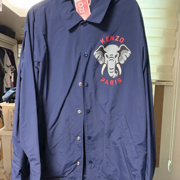[BUNJANG] Kenzo Elephant Coach Jacket Midnight Blue L / 겐조 엘리펀트 코치자켓 미드나잇블루 L