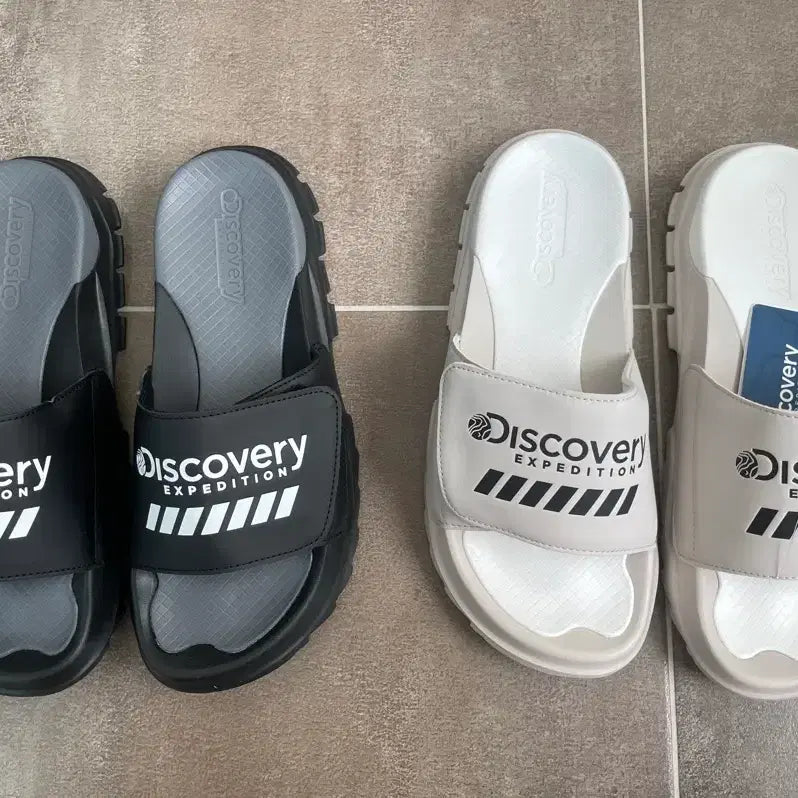 [BUNJANG] Discovery Bucket Slide Sandals Black/Beige / 디스커버리 버킷 슬라이드 블랙/베이지