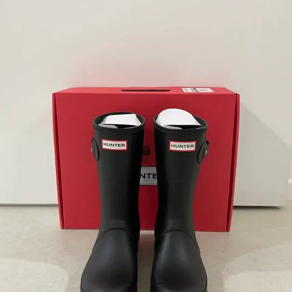 [BUNJANG] Hunter Original Short Rain Boots Black (230) / HUNTER 헌터 오리지날 숏 레인부츠 (230)