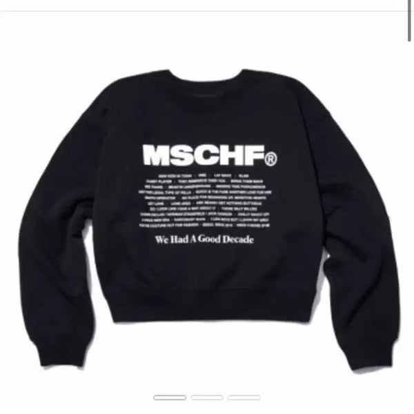 [BUNJANG] MSCHF Lettering Sweatshirt Black / MSCHF 레터링 스웻셔츠 맨투맨 블랙