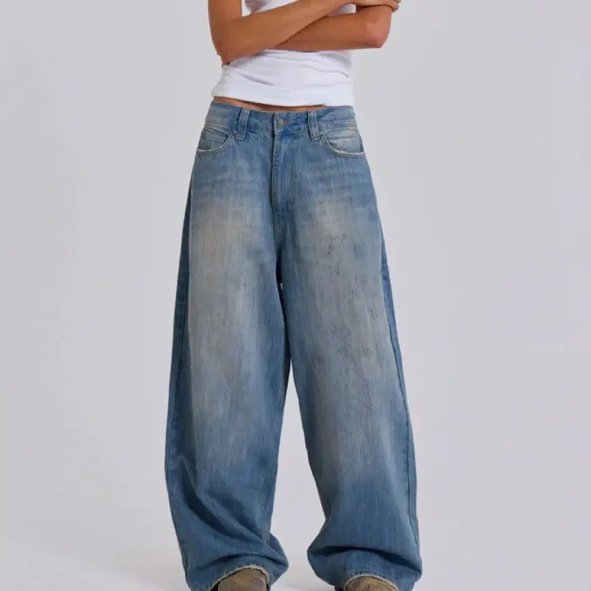 [BUNJANG] Jaded London Light Wash Denim Pants / [30] 제이디드 런던 라이트 워시 데님 팬츠