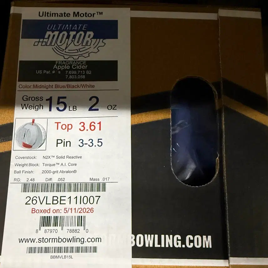 [BUNJANG] Storm Ultimate Motor Bowling Ball 15lb / 새볼 15 얼티밋 모터