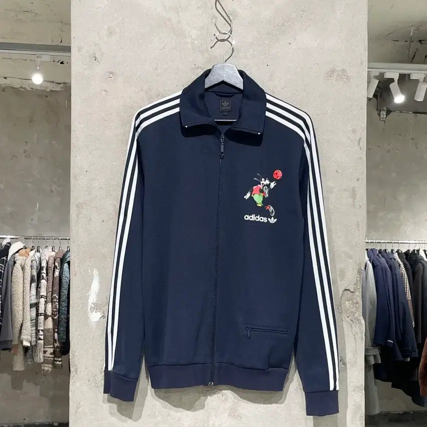 [BUNJANG] Adidas x Disney Dark Navy Goofy Track Jacket / 아디다스 x 디즈니 다크 네이비 구피 트랙 져지