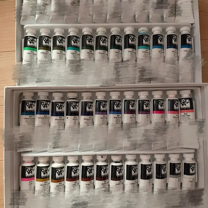 [BUNJANG] Shinhan Pass Watercolors 48 Colors / 거의 새제품 신한 패스물감 48색