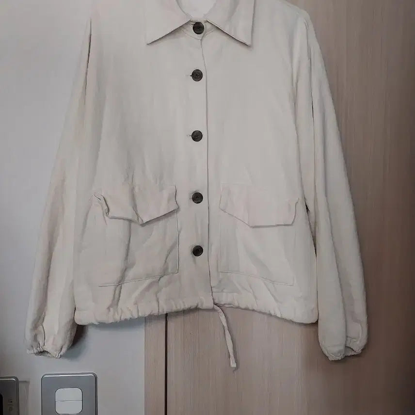 [BUNJANG] Oversized Ivory Jacket / 빅사이즈 아이보리 자켓 88 77