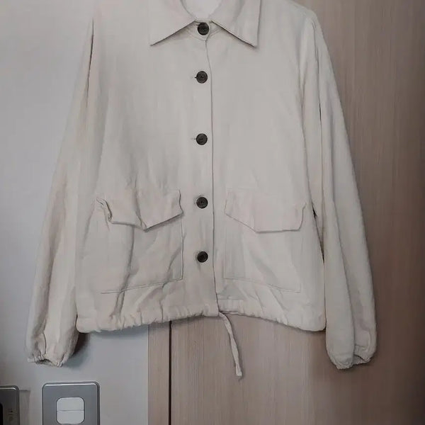 [BUNJANG] Oversized Ivory Jacket / 빅사이즈 아이보리 자켓 88 77