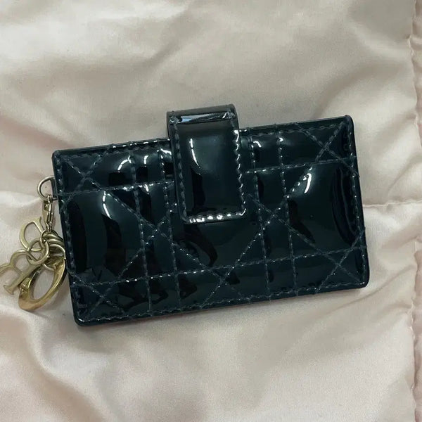 [BUNJANG] Dior Cannage Card Holder Black / 디올 까나쥬 카드지갑 블랙