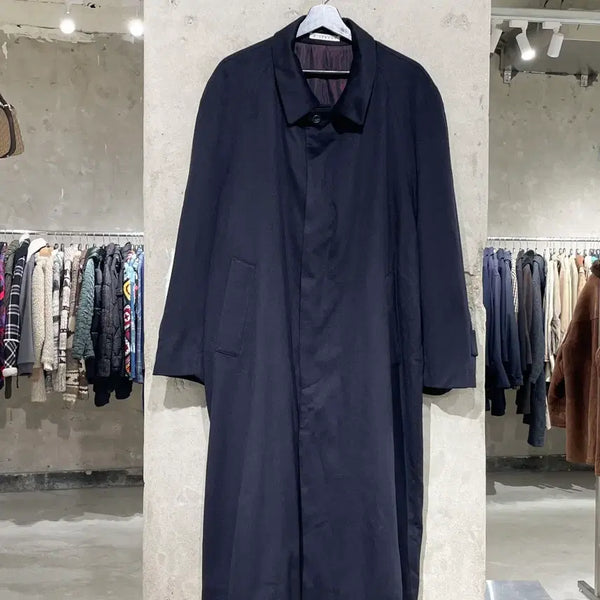 [BUNJANG] Givenchy Monsieur Dark Navy Hidden Button Cashmere Coat / 지방시 무슈 다크 네이비 히든 버튼 캐시미어 코트