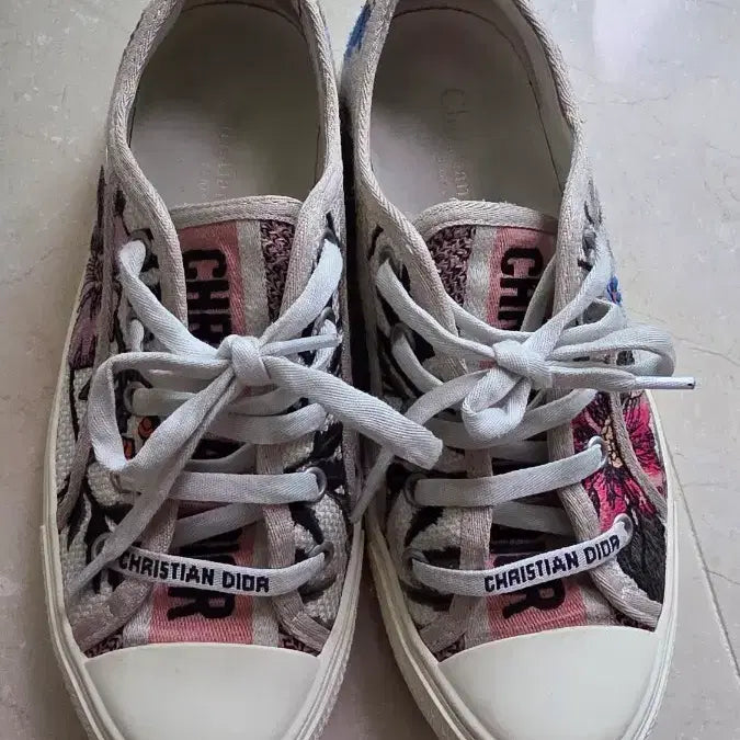 [BUNJANG] Christian Dior Canvas Sneakers Pink / 캔버스 스니커즈 핑크 240