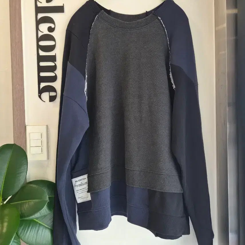 [BUNJANG] Maison Margiela Re-Edition Artisanal Reassembled Oversized Sweatshirt / 정품Maison Margiela Re-Edition Oversized Artisanal Reassembled