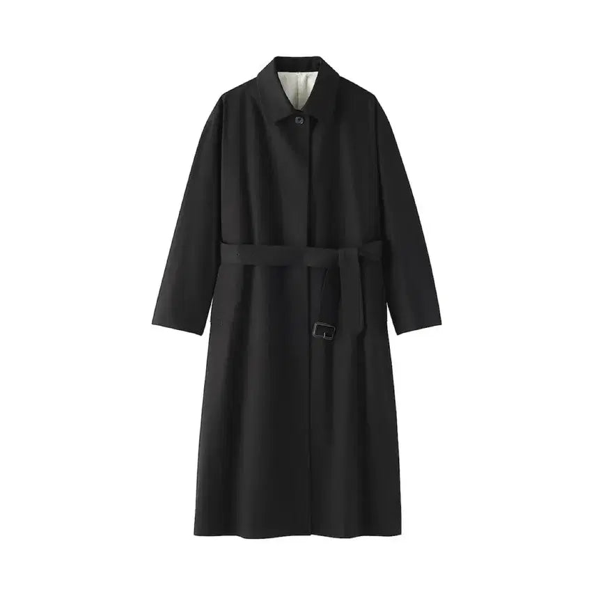 [BUNJANG] Muji Labo High-Density Cotton Single-Breasted Coat / 무인양품 LABO 라보 고밀도 코튼 싱글 브레스트 코트