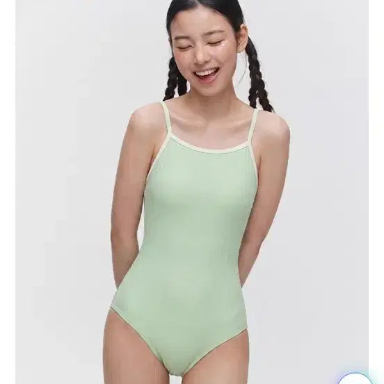 [BUNJANG] Renoma Women's One-Piece Swimsuit / 레노마 여성 원피스 수영복 라임