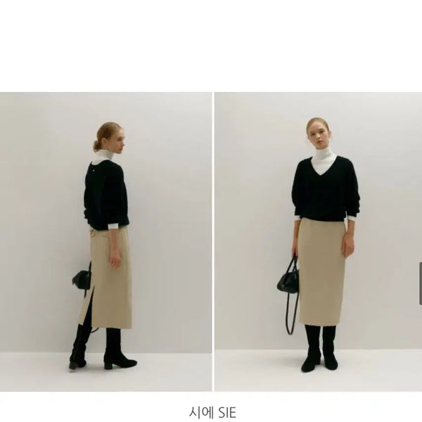 [BUNJANG] Sie Merlin Pow Leather Skirt - Camel Beige (S) / [택0] 시에 sie 멀린 포우 레더 스커트_카멜베이지S