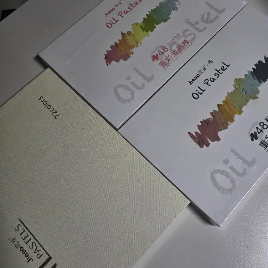 [BUNJANG] Jieso Oil Pastels Set (72 Basic + 48 Macaron + 48 Morandi) / Jieso 지에소 오일 파스텔 (새상품)