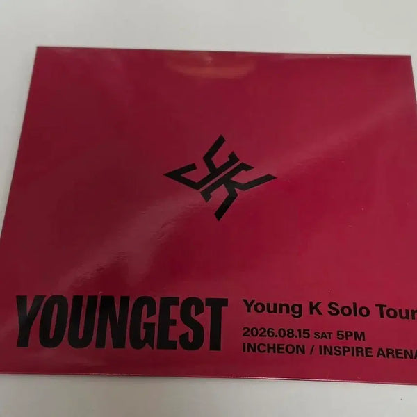 [BUNJANG] Young K Solo Concert 'YOUNGEST' Entry Gift / 영케이 중콘 입장기프트