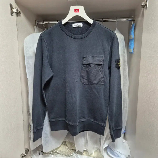 [BUNJANG] Stone Island Sweatshirt (100-L) / 매장판 한글택100-L 스톤아일랜드 맨투맨