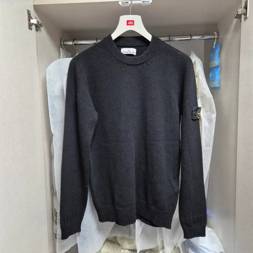 [BUNJANG] Stone Island Knit Black L / 새상품급 신형 스톤아일랜드 니트 100-L 블랙