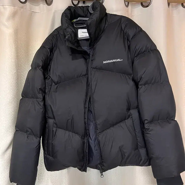 [BUNJANG] No Manual Duck Down Short Padding Jacket - Matte Black (S) / 노메뉴얼 덕 다운 숏패딩 매트 블랙 s