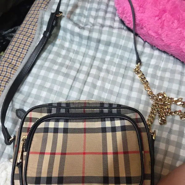 [BUNJANG] Burberry Check Camera Bag / 버버리 체크 카메라 백