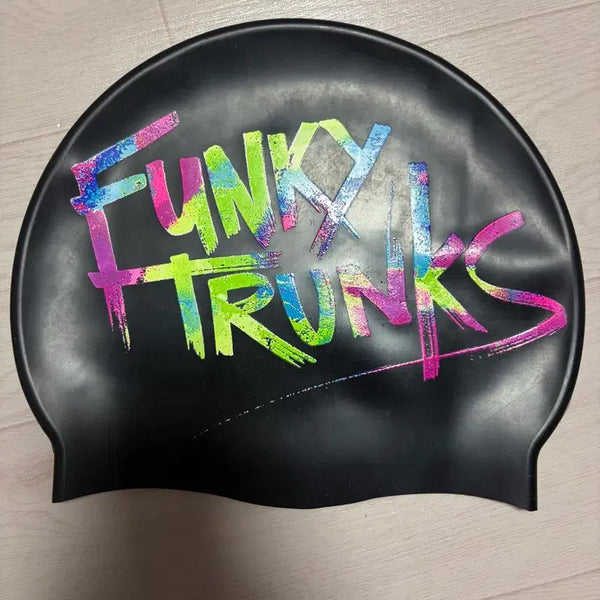 [BUNJANG] Funky Trunks Tag Silicone Swim Cap / 펑키트렁크 태그 수모