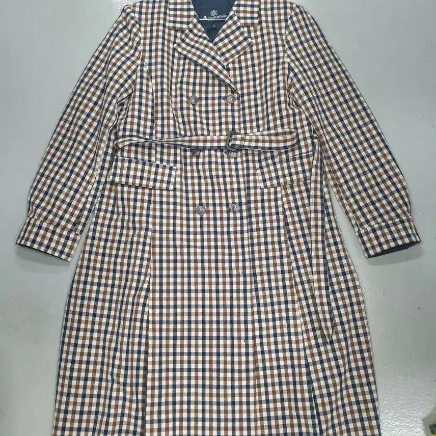 [BUNJANG] Aquascutum Check Trench Coat / 아쿠아스큐텀 체크 트렌치코트77