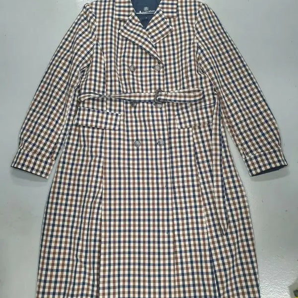 [BUNJANG] Aquascutum Check Trench Coat / 아쿠아스큐텀 체크 트렌치코트77