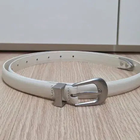 [BUNJANG] Label Archive Slim Belt Ivory / [2] 라벨 아카이브 슬림 벨트 아이보리