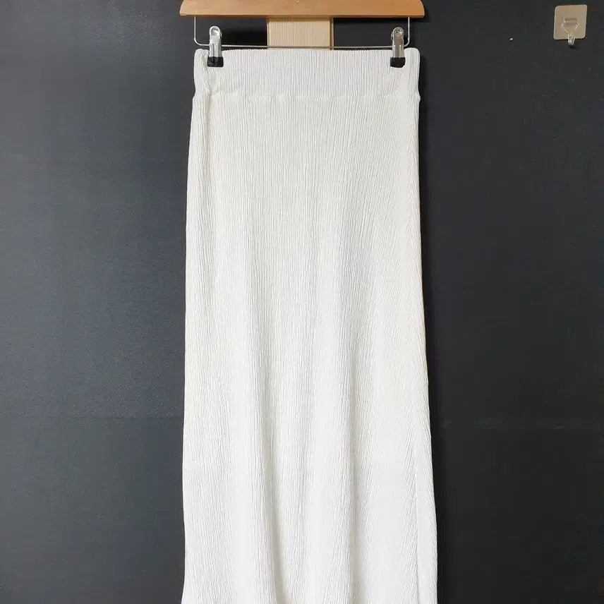 [BUNJANG] B MADELABEL Pleated Long Skirt White / 진짜만원 플리츠 롱스커트 55 66 화이트