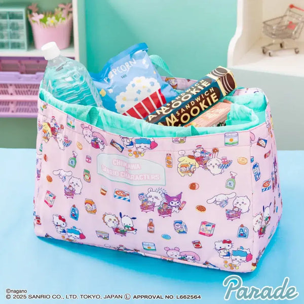 [BUNJANG] Chiikawa x Sanrio Collaboration Shopper Bag / 미개봉)치이카와x산리오 콜라보 쇼퍼백 장바구니 새상품
