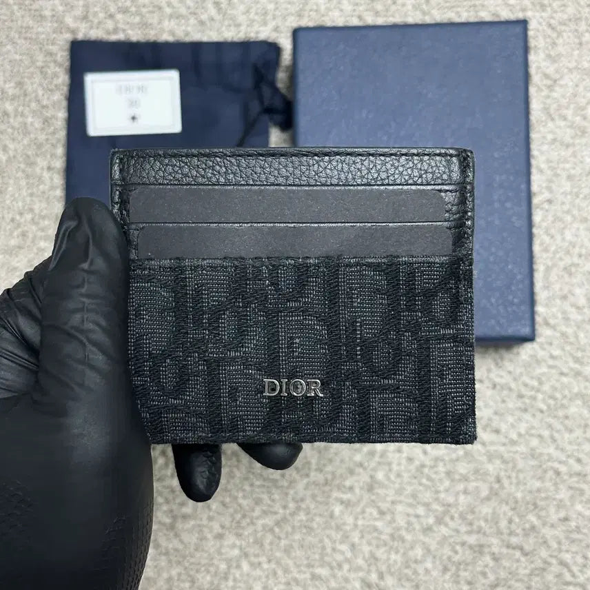 [BUNJANG] Dior Oblique Card Holder Black / [25년식/풀구성] 디올 오블리크 카드지갑