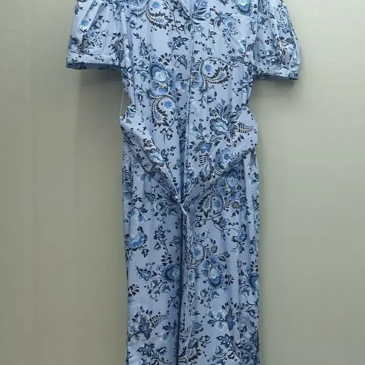 [BUNJANG] Erdem Blue Floral Pattern Long Dress / (한섬)[에르뎀] 블루 플로럴 패턴 롱 원피스