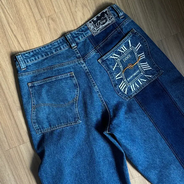 [BUNJANG] DIME 25FW Crashed Baggy Jeans 32 Blue / 다임 25fw 크래시드 배기진 32 knowtomatic blue