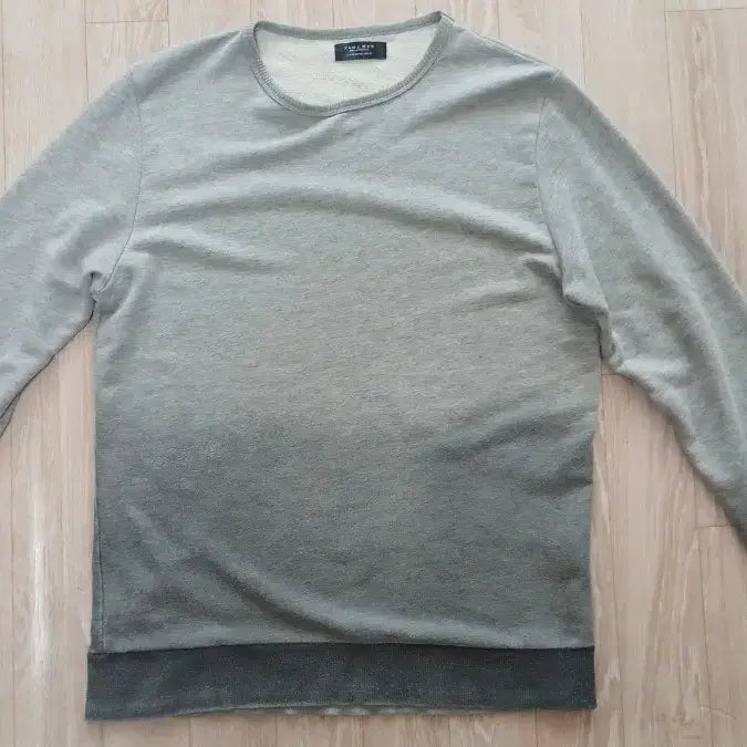 [BUNJANG] Zara Grey Gradient Sweatshirt M / 자라 ZARA 그레이 맨투맨 그라데이션 M