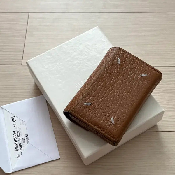 [BUNJANG] Maison Margiela Bi-Fold Card Holder Brown / 마르지엘라 카드지갑 브라운