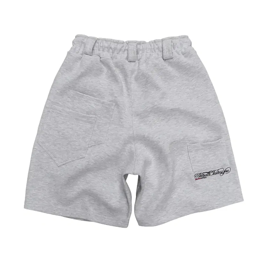 [BUNJANG] Noceller Cigarette Bermuda Sweatpants White Melange / 낫셀러 시가렛 버뮤다 스웻 팬츠 화이트멜란지