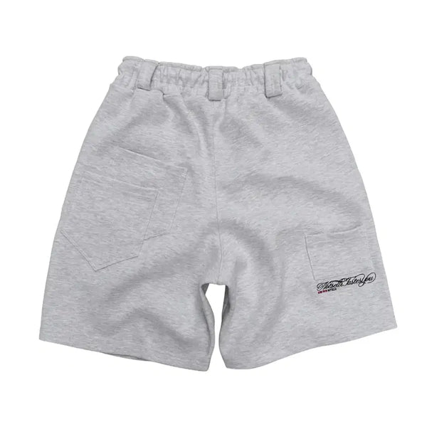 [BUNJANG] Noceller Cigarette Bermuda Sweatpants White Melange / 낫셀러 시가렛 버뮤다 스웻 팬츠 화이트멜란지