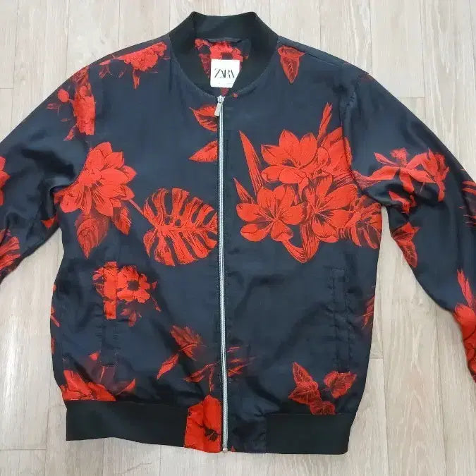 [BUNJANG] ZARA Luxury Printed Blouson Jacket L / 자라 ZARA 럭셔리 나염 블루종 L