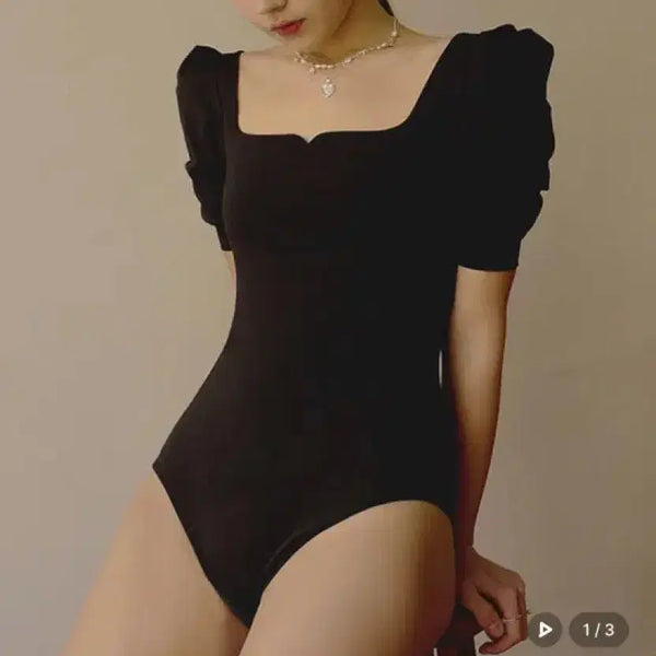 [BUNJANG] Plowm Adorable Swimsuit Black M / 플로움 Adorable 수영복 블랙