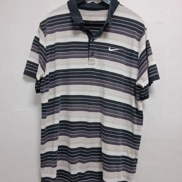 [BUNJANG] Nike Dri-FIT Stripe Polo Shirt / 나이키 드라이핏 스트라이프 카라티