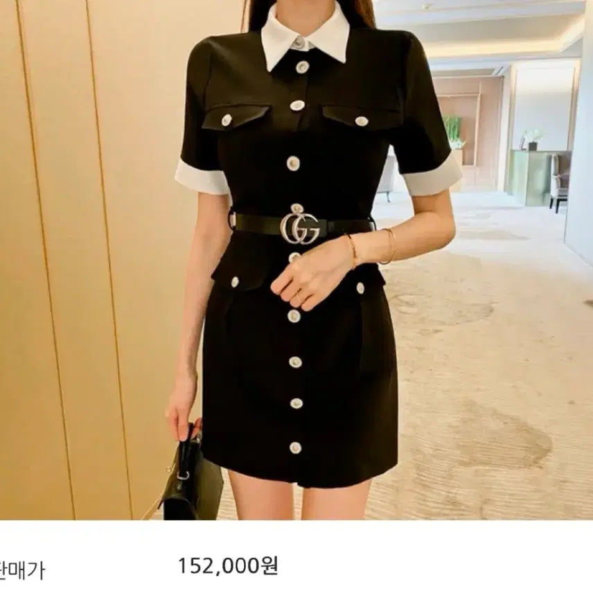 [BUNJANG] Tiara Imported Black Suit Dress / Tiara수입의류 블랙 정장 원피스