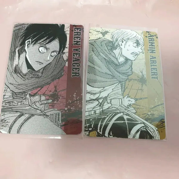 [BUNJANG] Attack on Titan Exhibition Eren & Armin Photocard Bundle Set / 진격의거인 전시회 에렌 아르민 카드일괄