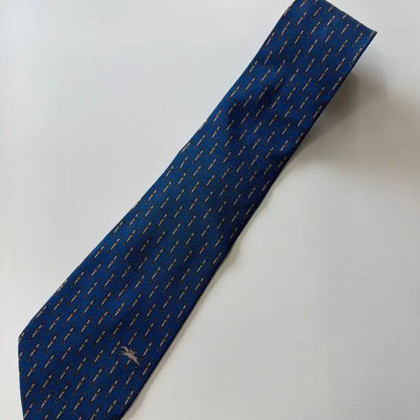 [BUNJANG] Longchamp Silk Necktie 8.5cm / 롱샴 (LONGCHAMP) 실크 넥타이 8.5cm