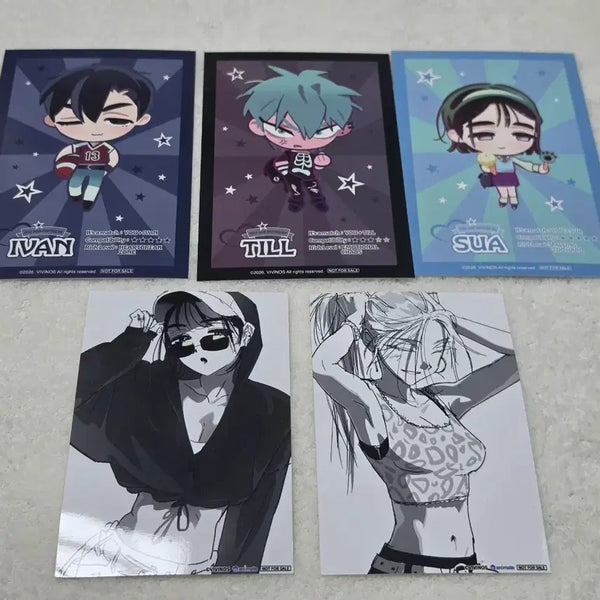 [BUNJANG] Astage Teen Postcard Set / 에이스테 하이틴 특전 엽서,애니메이트 특전 엽서 세트