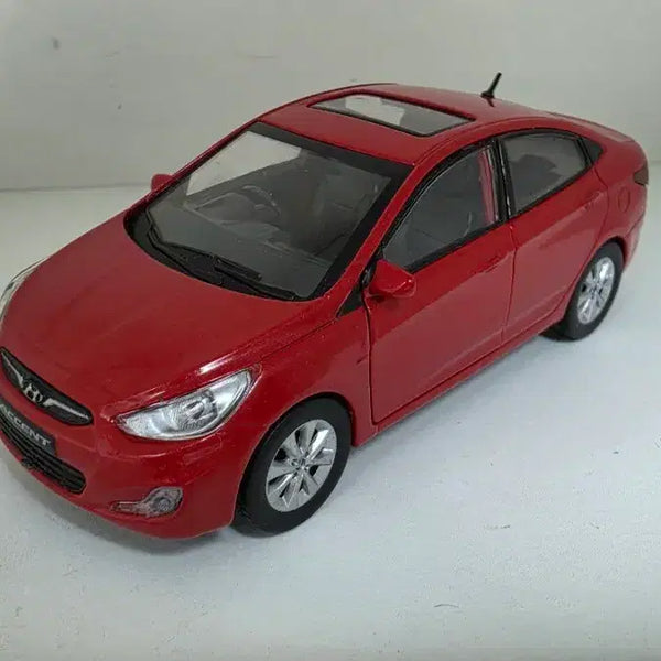 [BUNJANG] Hyundai All New Accent 1:38 Scale Red Model Car / 현대 올 뉴 엑센트 1:38 레드