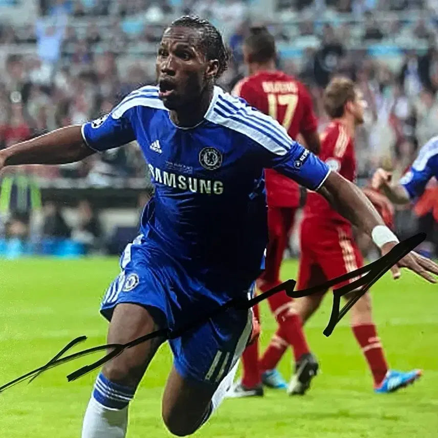 [BUNJANG] Didier Drogba Signed Photo / 첼시 디디에 드록바 싸인 포토 (인증가능)