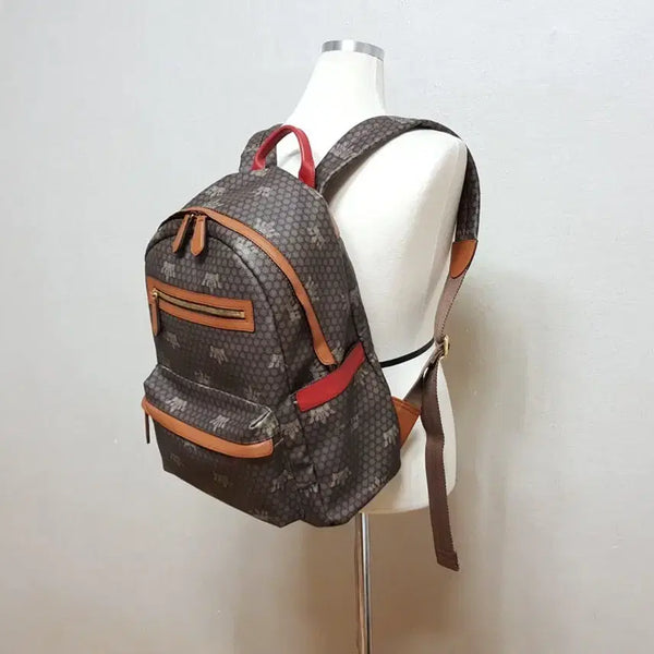 [BUNJANG] J.ESTINA Flora Leather Backpack (Large) Brown / 정품)J.ESTINA 제이에스티나 플로라 가죽 백팩(라지) 거의새것