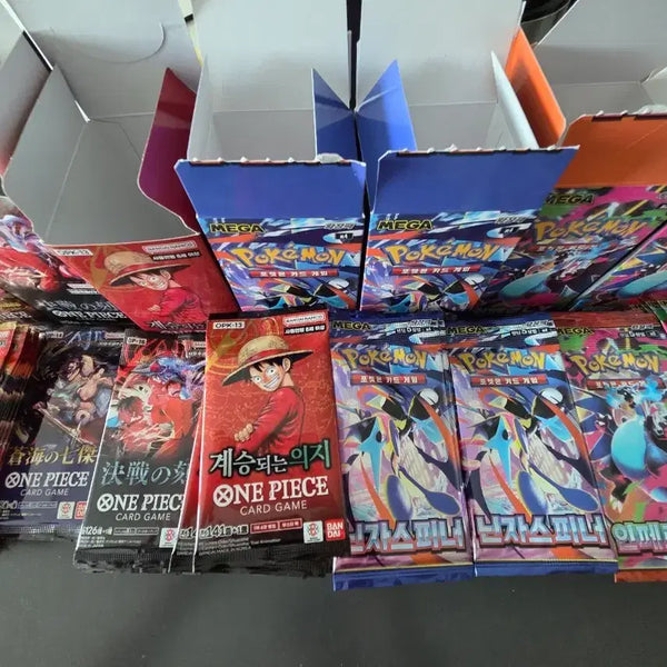 [BUNJANG] One Piece, Pokémon Search Pack Bundle Set / 원피스, 포켓몬 서치팩 일괄 판매합니다