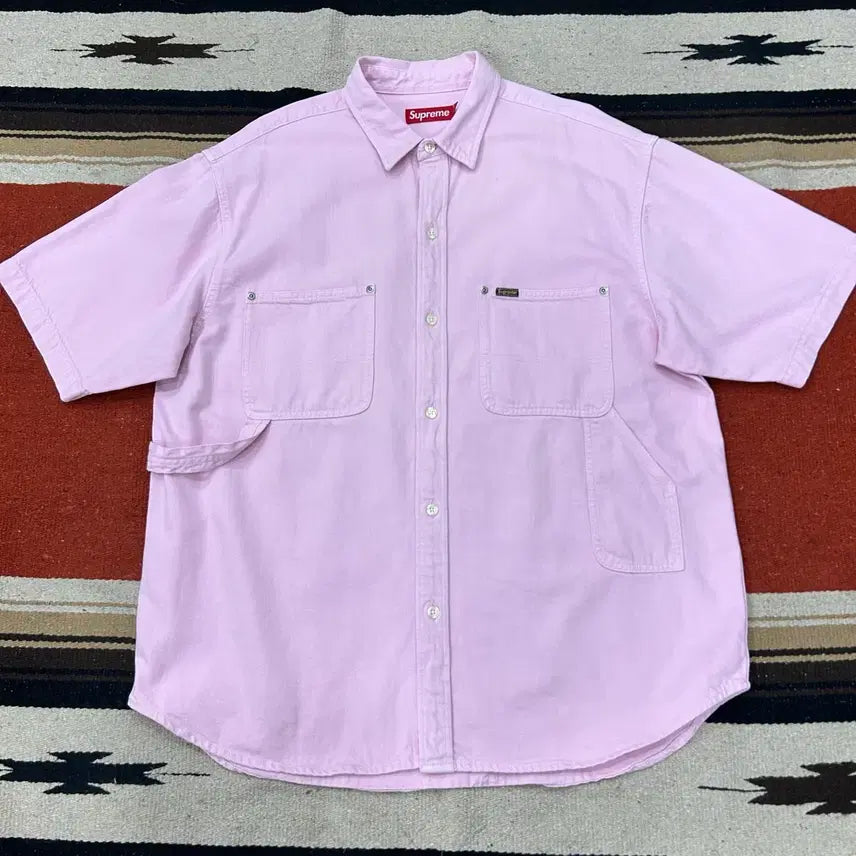 [BUNJANG] Supreme Loose Fit Denim Painter Shirt / 슈프림 루즈핏 데님 페인터 셔츠
