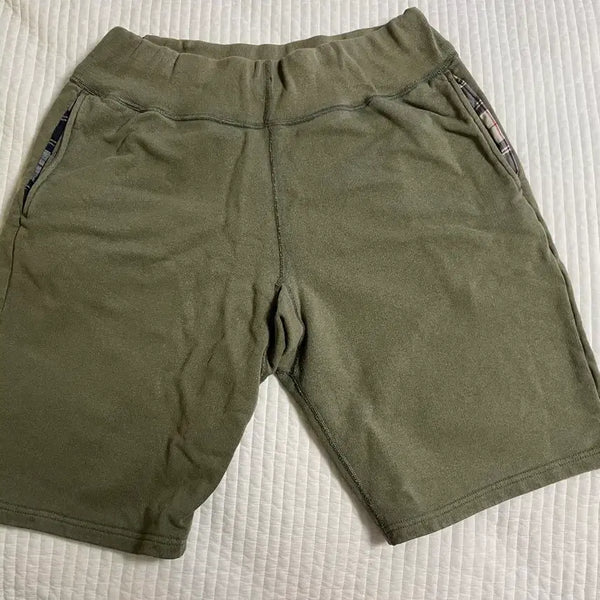 [BUNJANG] Two Moon Sweat Shorts Olive M / 투문 스웻쇼츠 m 올리브